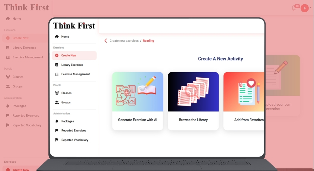 Thinkfirst.se interface